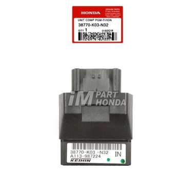 AHM 38770-K03-N32 Ecm Ecu PGM-FI Revo Fi Injeksi Hitam