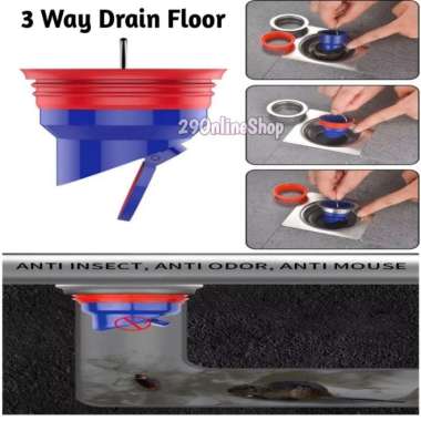 penutup lubang saringan pembuangan air kamar mandi drainase anti bau