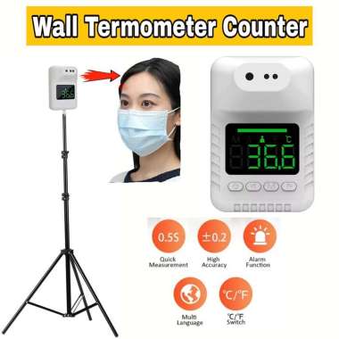 Termometer Infrared Wall Counter Pengukur Suhu Badan Tempel GP100 TERMOMETER
