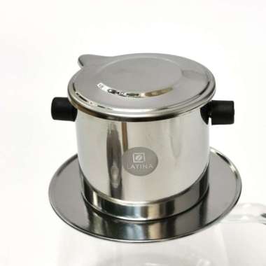 VIETNAM DRIPPER VD200H CLASSIC BLACK HANDLE COFFEE DRIPPER STAINLESS - LORENA