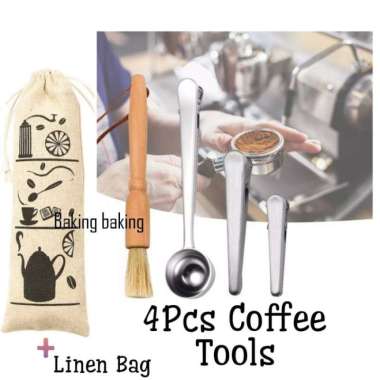 BagTu Coffee Machine Cleaning Brush with Spoon Tool Set for Espresso