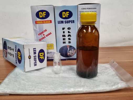 LEM FIBER + PENGERASNYA MERK DF LEM FIBER GLASS DF LEM TENGKI LEM PVC LEM FIBER SUPER MERK DF