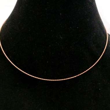 Kalung Choker Koleksi Josean Elegant Hadiah Ultah Emas Asli Whitegold 2.05gr/750