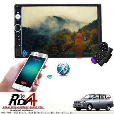 Tape Mobil Head Unit Double Din Mirror Link Android Kijang New