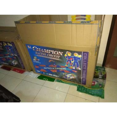Track Tamiya 3 jalur image extra long champions racing circuit L3 with loop and bridge interchange