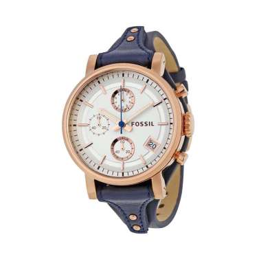 FOSSIL Original Boyfriend Chronograph ES-3838 Jam Tangan Wanita Navy
