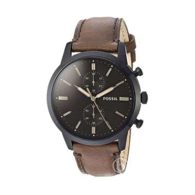 Fossil Townsman Chronograph FS-5437 Original Jam Tangan Pria Dark Brown