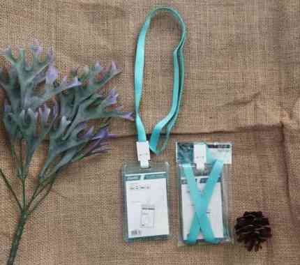 [PCS] BANTEX ID CARD TRANSPARAN TALI LANYARD PORTRAIT 8868 Biru Muda