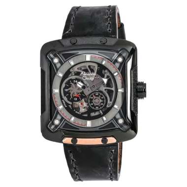 Alexandre Christie AC 3030 MA Jam Tangan Alexander Christie Pria Kulit Original Black