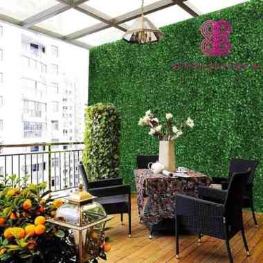 Daun Sintetis Dinding Boxwood Panel Daun Artificial Dekorasi