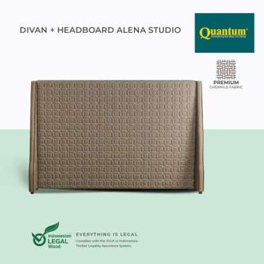 Quantum Divan Headboard Alena Studio - Tempat Tidur Sandaran Minimalis 100x200