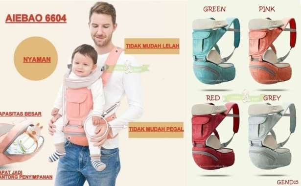 Gend15 Gendongan Hipseat Aiebao 6604