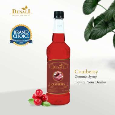 DENALI SYRUP 750 ML CRANBERRY SIRUP DENALI RASA CRANBERRY