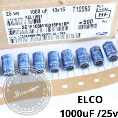 ELCO 1000UF 25V 1000 UF 25 VOLT CAPASITOR
