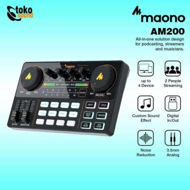 Maono AU-AM200 AU AM200 - Mixer Podcast / USB Soundcard Original