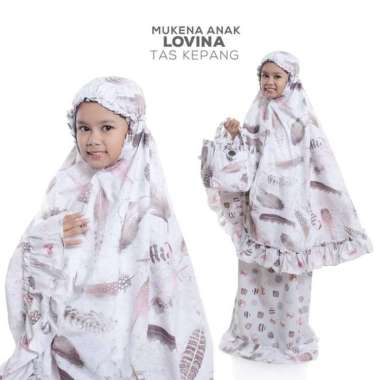 MUKENA ANAK KATUN LOVINA TAS KEPANG