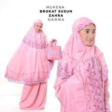 MUKENA MAHAR PENGANTIN SUSUN ZAHRA PINK DARMA