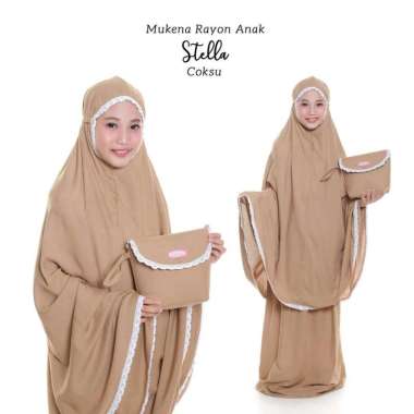 PUSAT GROSIR MUKENA RAYON ANAK STELLA COKSU