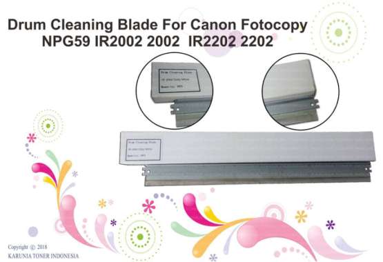 Drum Cleaning Blade For Canon Fotocopy NPG59 IR2002 2002 IR2202 2202 Monochrome