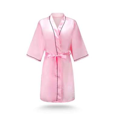 You've Shinning Slit Kimono 81 Sleepwear Baju Tidur Terusan wanita Merah Muda