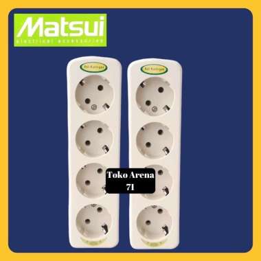 STOP KONTAK ARDE LAMPU MATSUI 4 LUBANG 4 MATSUI 554 MT-554 MT554