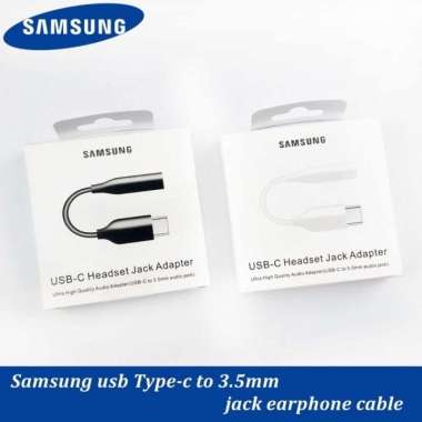 SAMSUNG A34 A54 5G EARPHONE HEADSET TYPE C AUDIO ADAPTER CONVERTER Putih