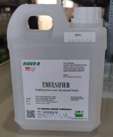 Emulsifier @1L Penghilang Noda Lemak pada Pakaian, Kleen-R Harume