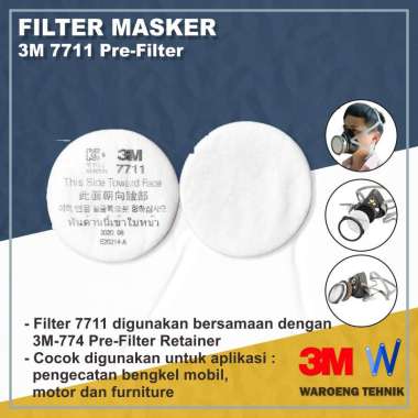 Filter Masker 3M PN 7711 PREFILTER 1000EA/CTN