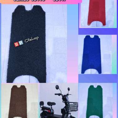 Karpet Sepeda Listrik Goda Golden Series GD-140 141 142 143 144 145 146 147 Serabut Mie Bihun Biru