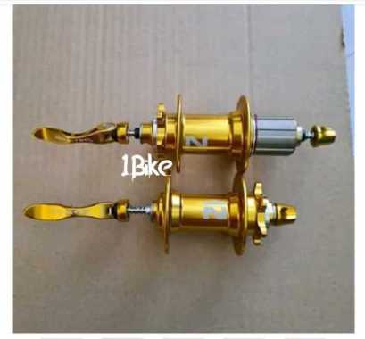 FreeHub Novatec 32 Hole Six Bolt Sealed Bearing Jangkrik. Emas