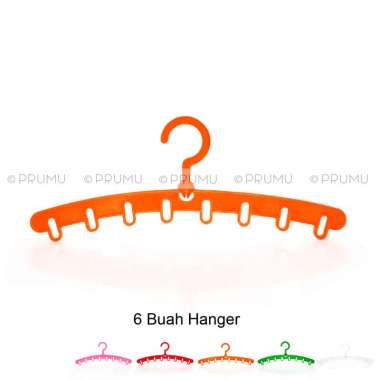 Grosir Hanger 8 Lubang - Gantungan Baju Plastik 8 Lubang - Hanger Baju - Gantungan Baju Toko Orange