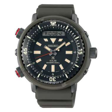 Seiko Prospex Solar Chronograph SNJ.031-P1 Original Jam Tangan Pria Black Green