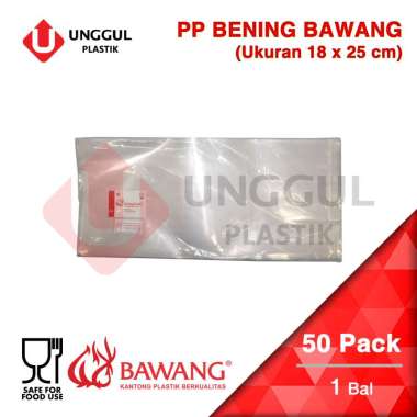 KANTONG PLASTIK PP BENING BAWANG / BAL Bening - 18 x 25