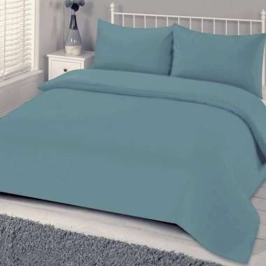 Romeo Light Blue Set Sprei Polos Biru Muda 180 x 200