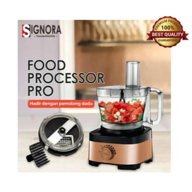 Signora Food Processor Pro + Cubic Cutter Gold -