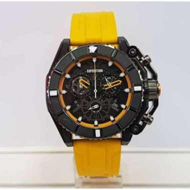 Expedition EXP E3009M Jam Tangan Pria Rubber Strap yellow Black