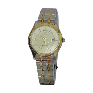Hegner 600078 Analog Jam Tangan Wanita - Silver Gold