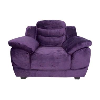 Aim Living Merci 1 Seat Sofa - Purple Suede