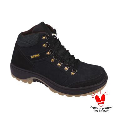 Catenzo RI 612 Novell Kulit Sepatu Boots - Black