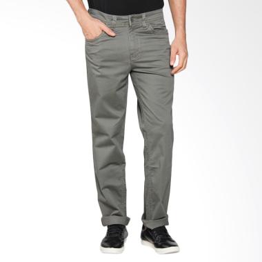 Cardinal Casual Men Cotton Celana Panjang Pria - Grey [EBCX022.04C]
