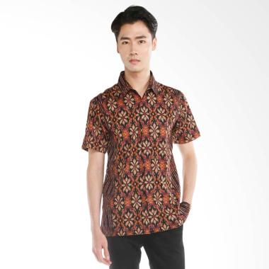GatsuOne Kazahi Kemeja Batik - Coffee Motif