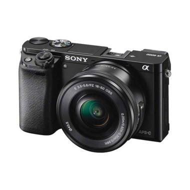Sony Alpha A6000L Kit Lens 16-50mm  ... rless  - Black fujishopid