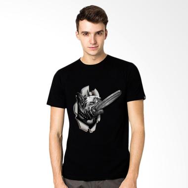 T-Shirt Glory Kaos 3D Buldog - Hitam