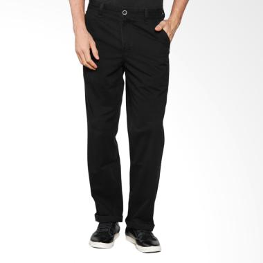 Cardinal Casual Men Cotton Celana Panjang Pria - Black [EBUX009.01A]