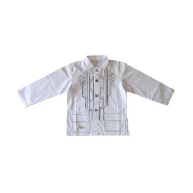 Rafifa Koko Panjang Model D Baju Koko Anak - Putih