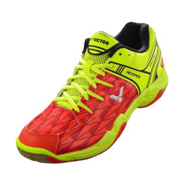 Victor Sepatu Badminton A610ACE - Orange Green