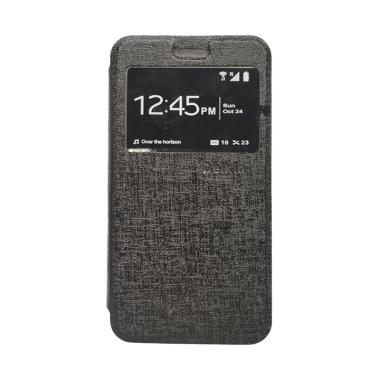 Delkin Flip Cover Casing for Oppo joy 3 - Hitam