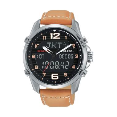 Alba Digital Analog AZ4013X1 Jam Tangan Pria - Brown Black