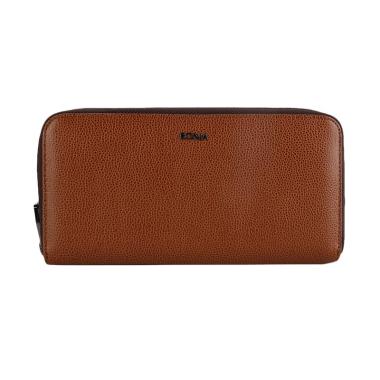 Bonia  Double Zip Purse Dompet Wanita - Brown