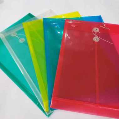 MAP PLASTIK TALI MERAH,KUNING,HIJAU,BIRU,PUTIH